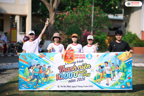 Tuổi trẻ Đại học Bình Dương lan tỏa tinh thần rèn luyện thể chất tại Kho Quân sự K840